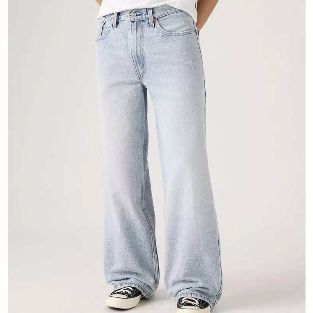 NWT Levis 578 Baggy Jeans Men's 36x34 Light Wash Blue Cotton Denim Relaxed Fit